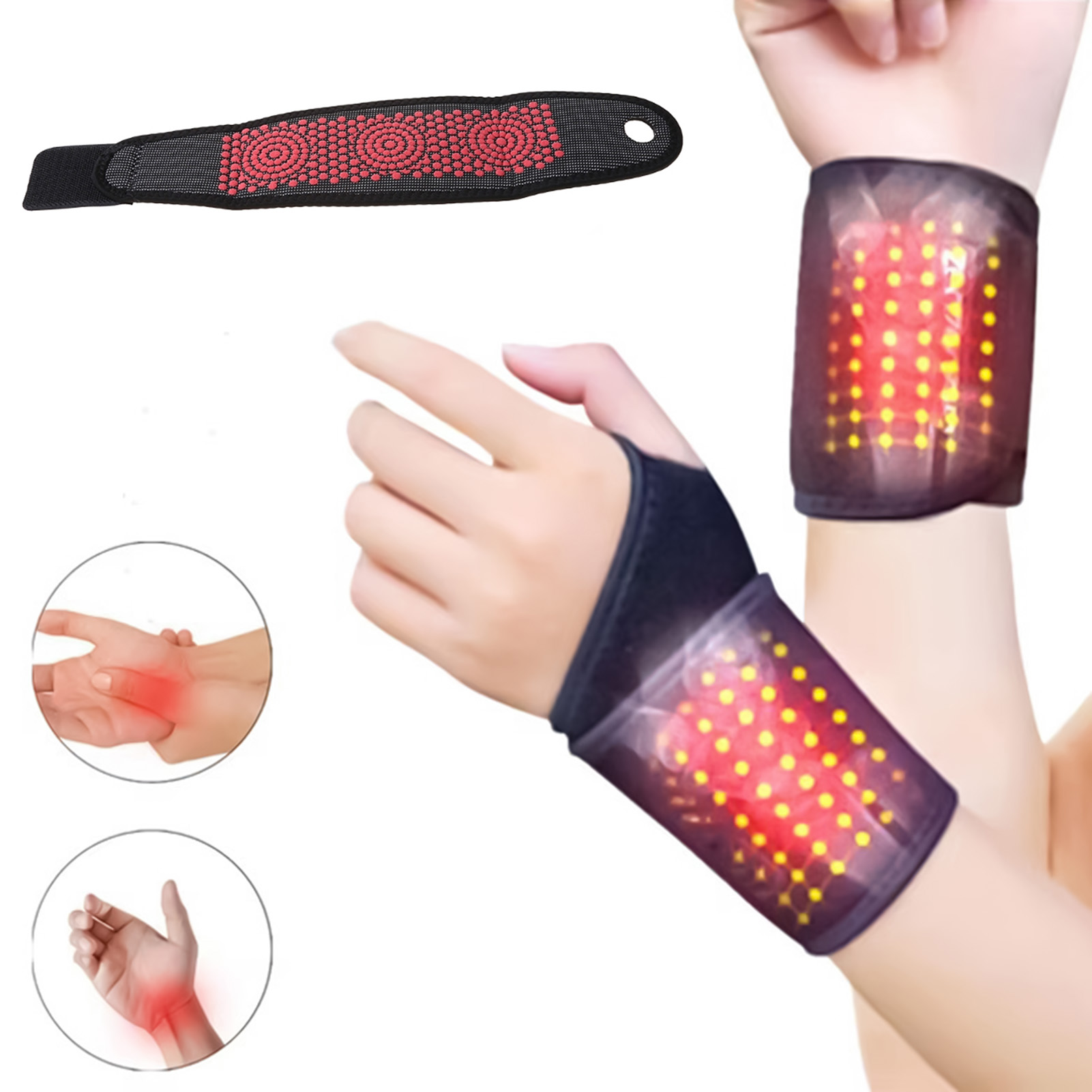 Wrist Wrap Support - 1/2 шт. самонагревающийся бандаж на запястье,